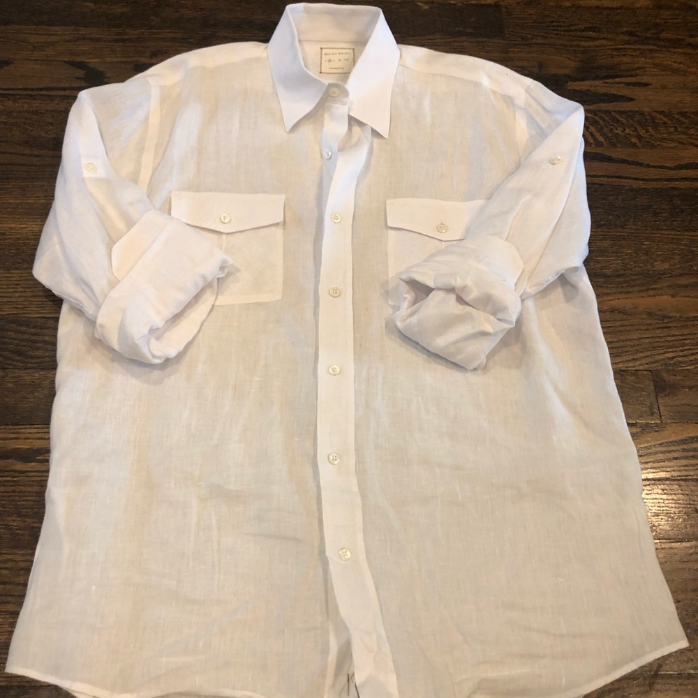 Billy Reid men’s linen button down